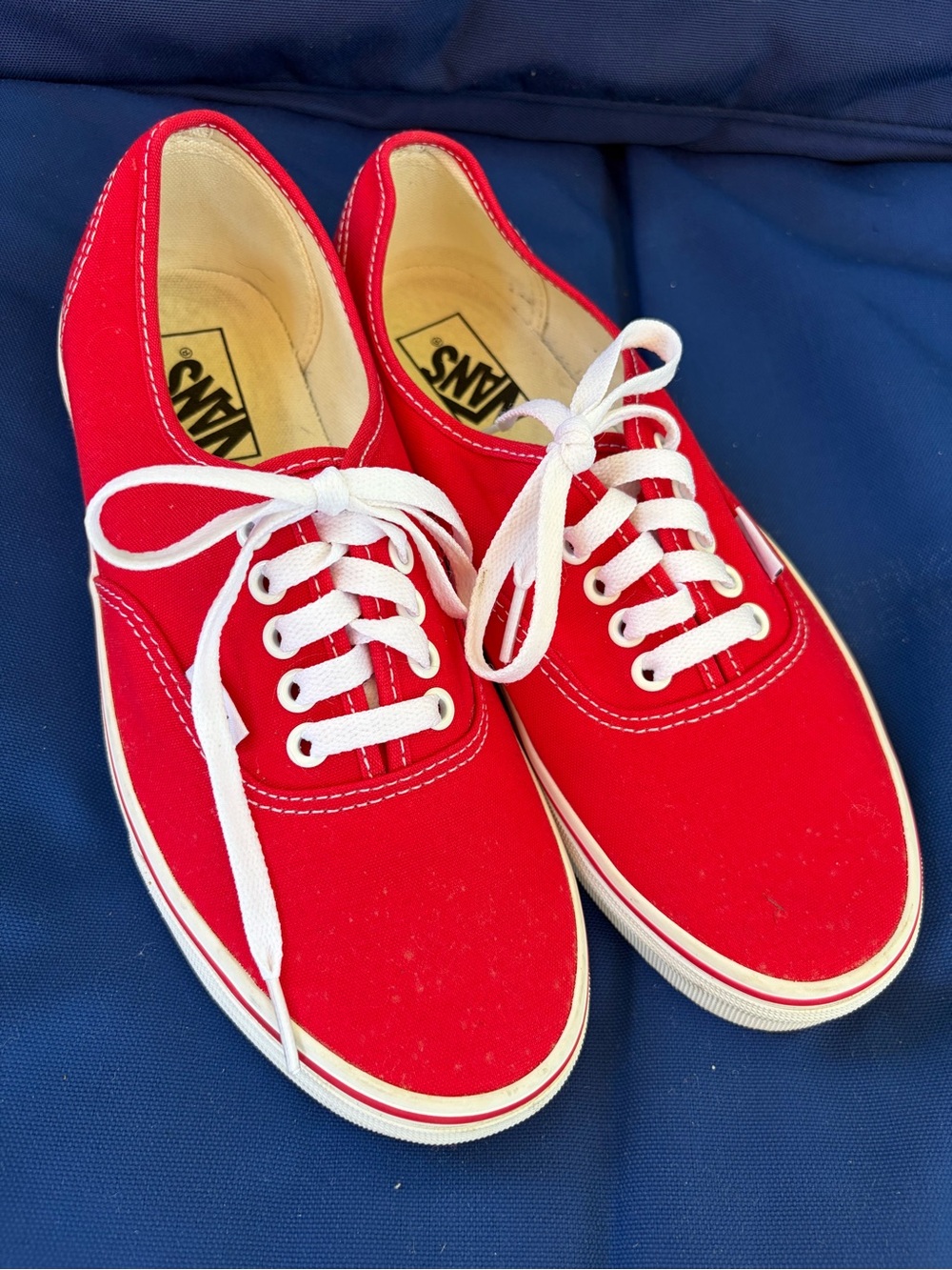 Vans Authentic Red Sneakers Men's 7.5/Women's 9